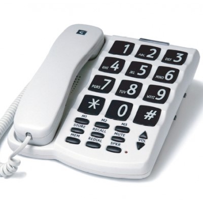 landline phone with big numbers